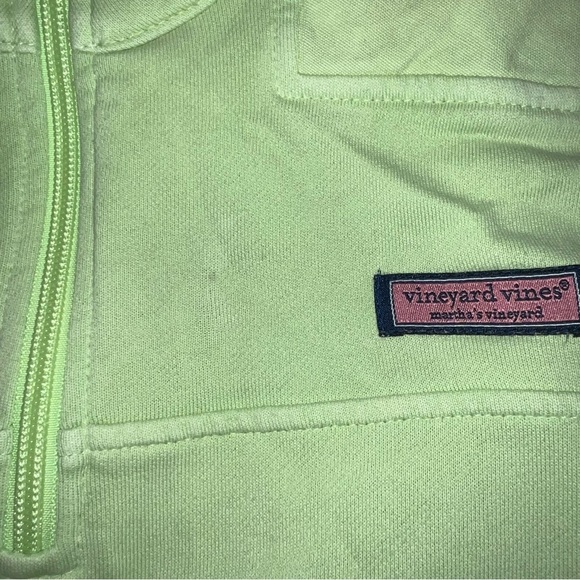 7 Lime Green vineyard vines 1/4 zip - Picture 5 of 6